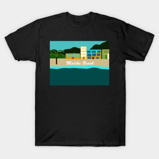 Beautiful Vacation Houses on Malibu Beach T-Shirt